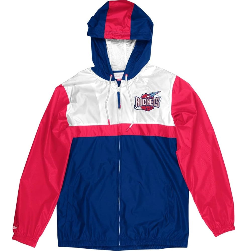 Houston rockets mitchell on sale and ness jacket