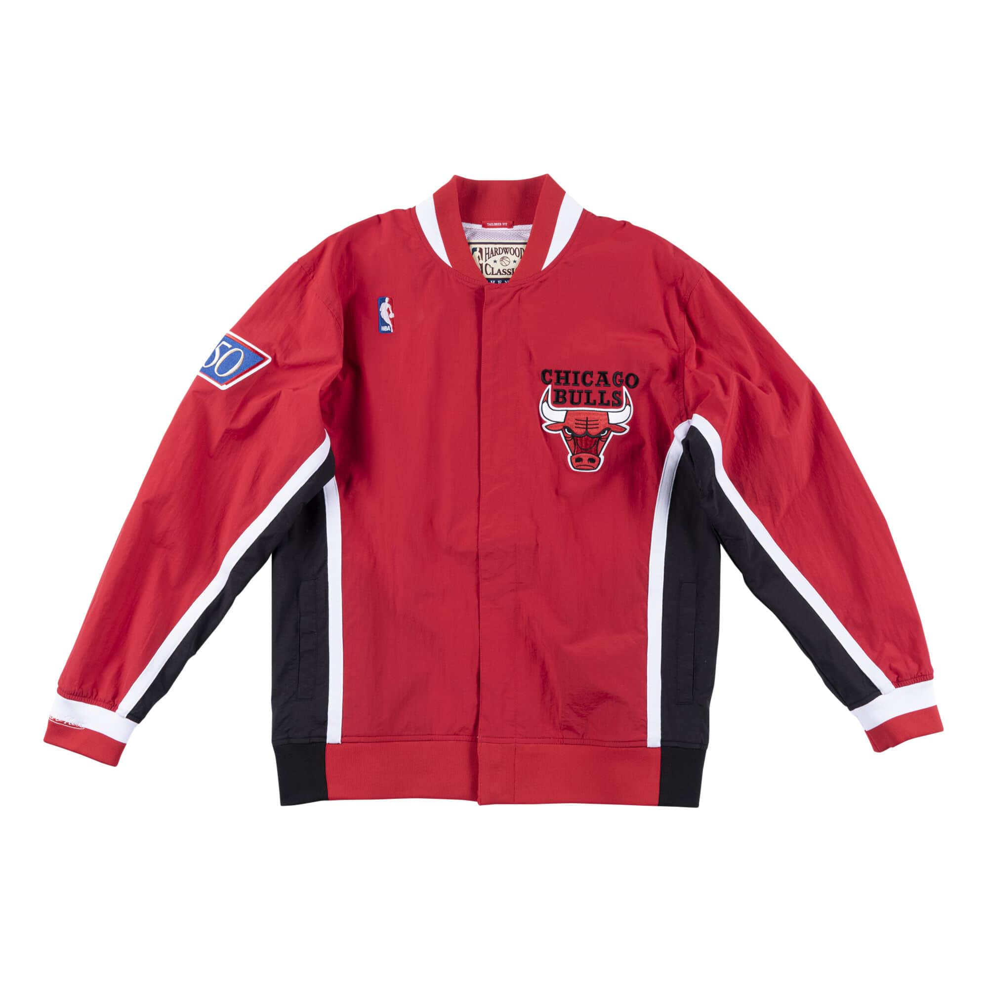 Mitchell and ness chicago bulls warm up jacket on sale