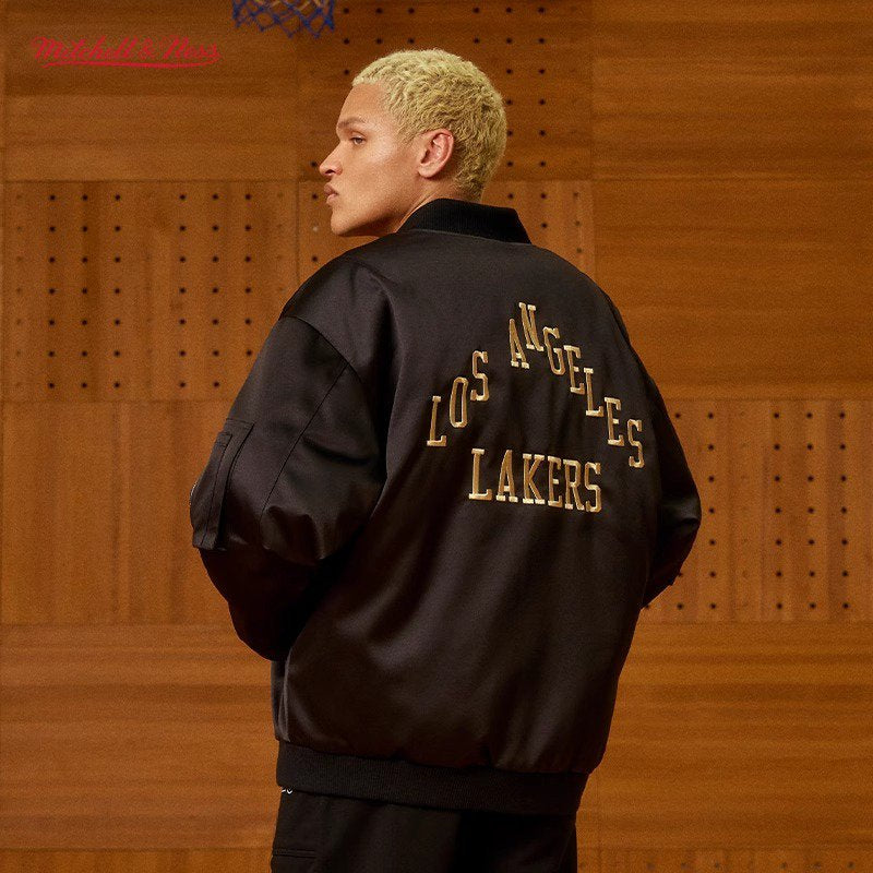 NBA Oversized Bomber Jacket - Los Angeles Lakers