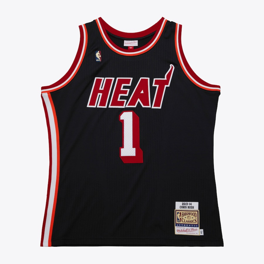 NBA Authentic Jersey Miami Heat 2013-14 Chris Bosh