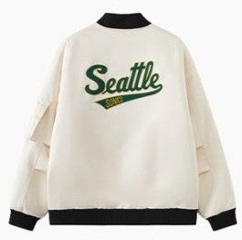 NBA Oversized Bomber Jacket - Seattle Supersonics