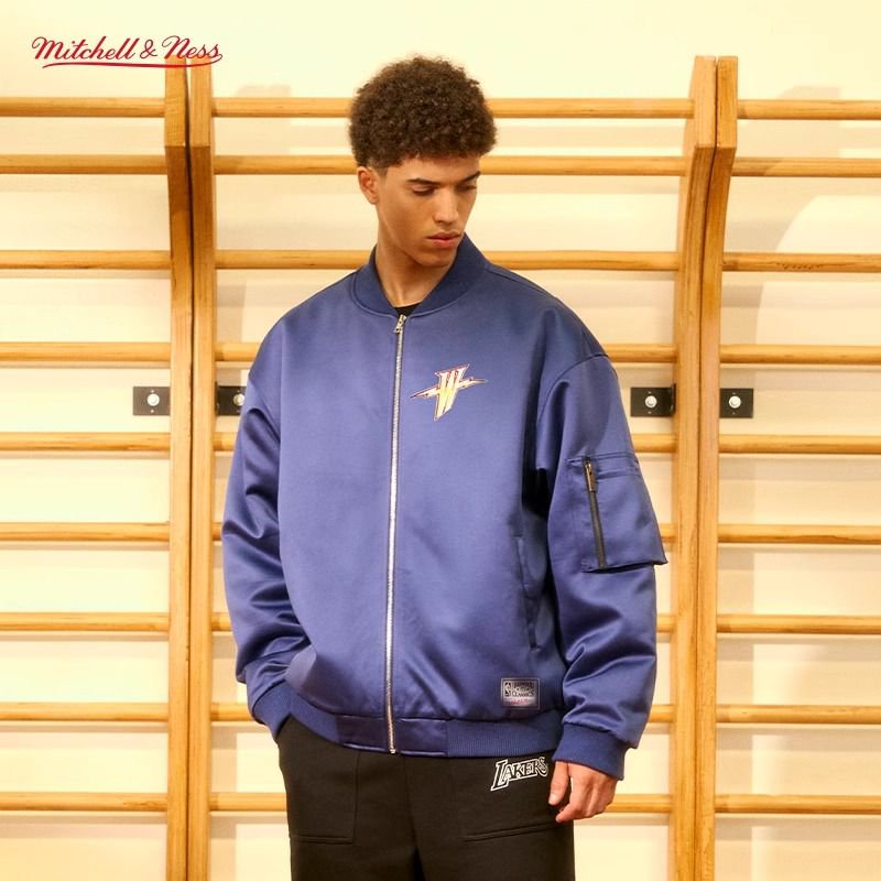 NBA Oversized Bomber Jacket - Golden State Warriors