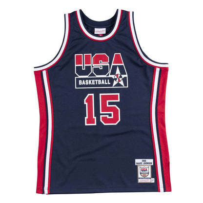 Authentic Jersey Team USA 1992 Magic Johnson