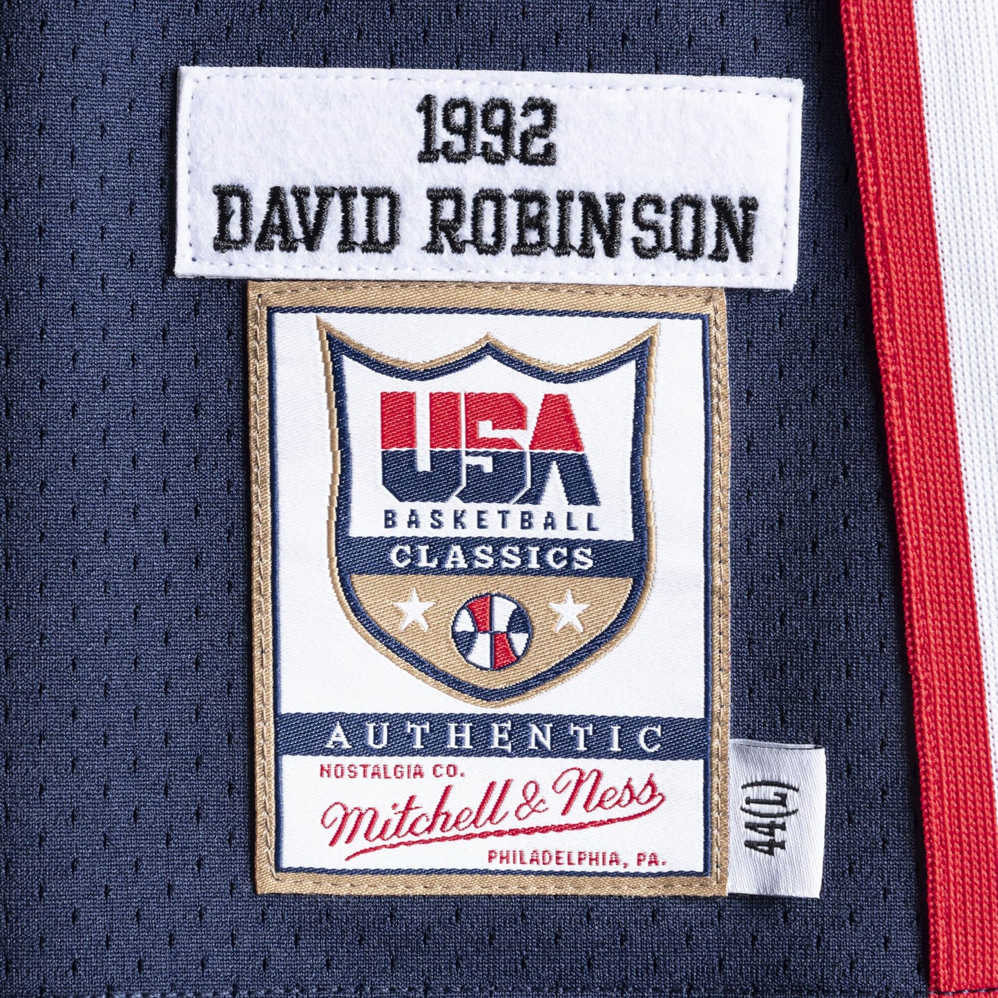 Authentic Jersey Team USA 1992 David Robinson
