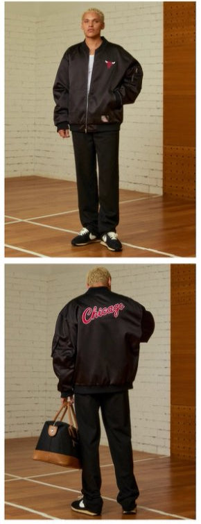 NBA Oversized Bomber Jacket - Chicago Bulls