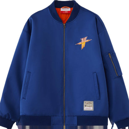 NBA Oversized Bomber Jacket - Golden State Warriors