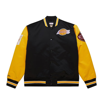 NBA Primetime Heavyweight Satin Jacket Los Angeles Lakers