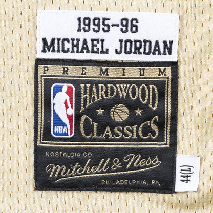 Premium Gold Authentic Jersey Chicago Bulls 1995-96 Michael Jordan