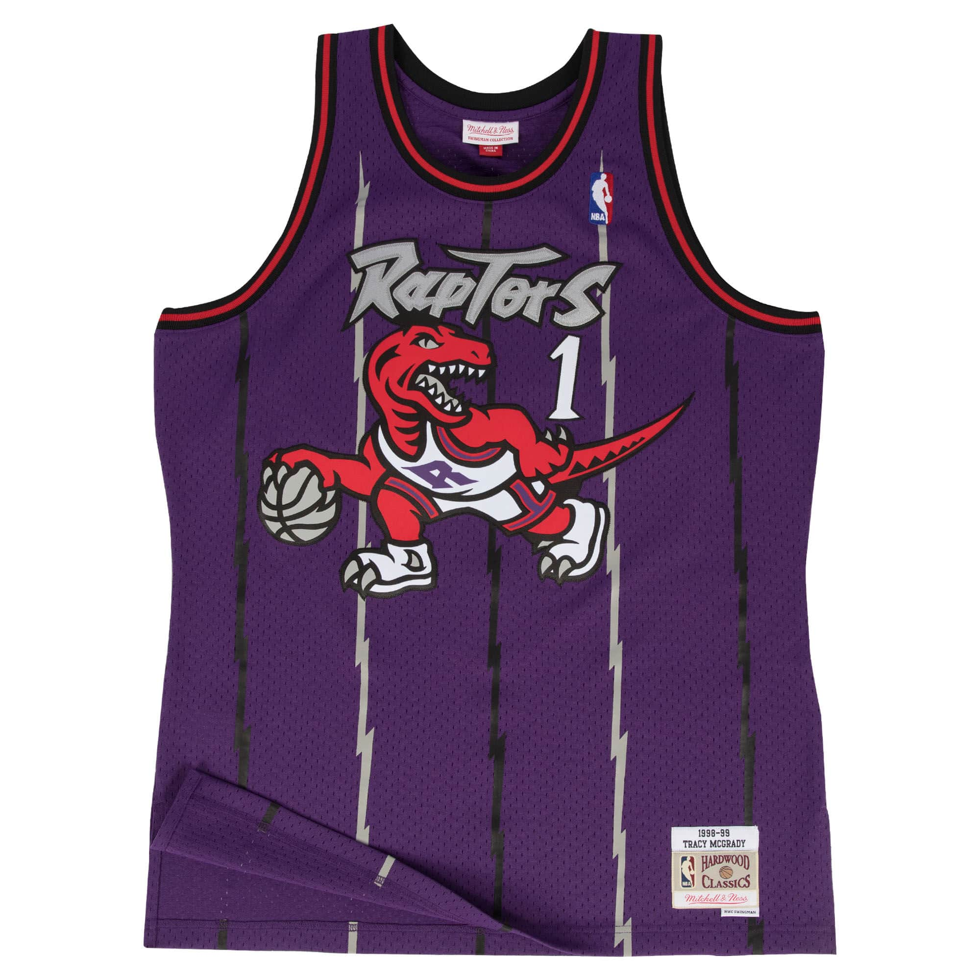 Mitchell and ness raptors jersey on sale