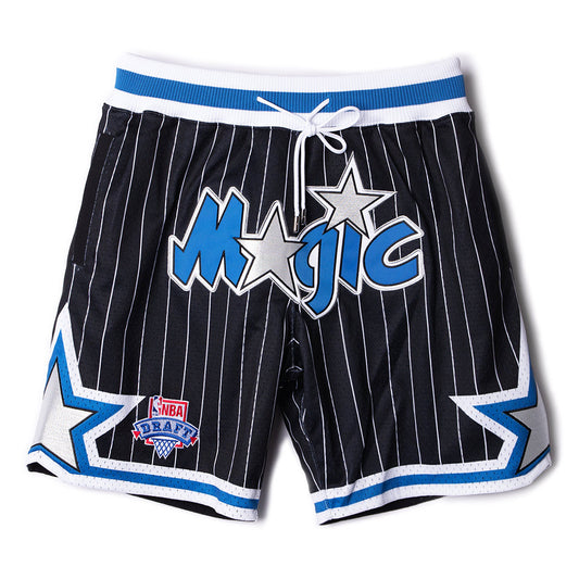 Mitchell & Ness Men's Mitchell & Ness Black/Blue Orlando Magic 1993 NBA  Draft Hardwood Classics Just Don Authentic Shorts